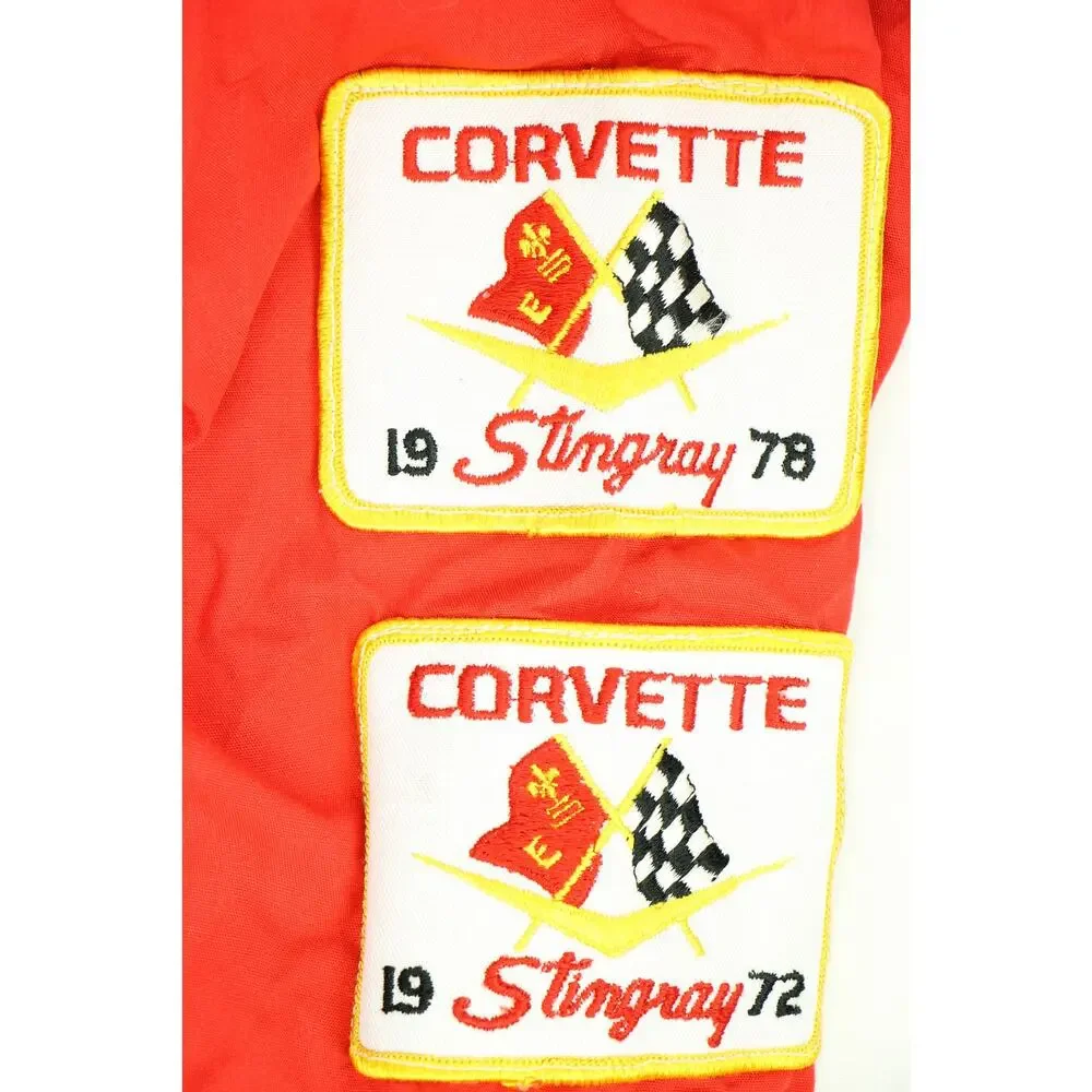 70s Vintage Chevrolet Corvette Stingray Car Show Me Vettes NCRS Racing Jacket - Picture 9 of 13
